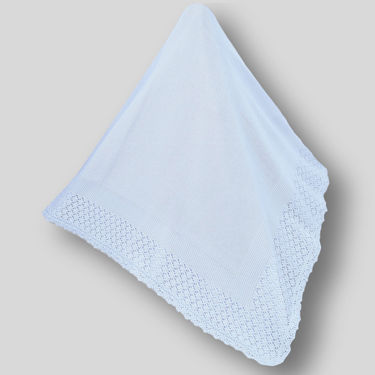 Baby Shawl - Sarah Louise - Blue - 000008