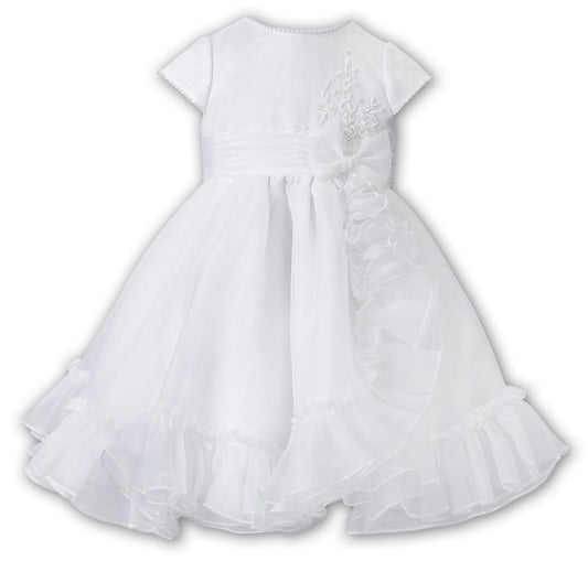 sarah louise occasion dress bridesmaid flowergirl or christening white