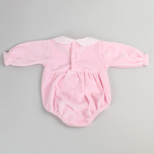baby girls pink romper pex outfit