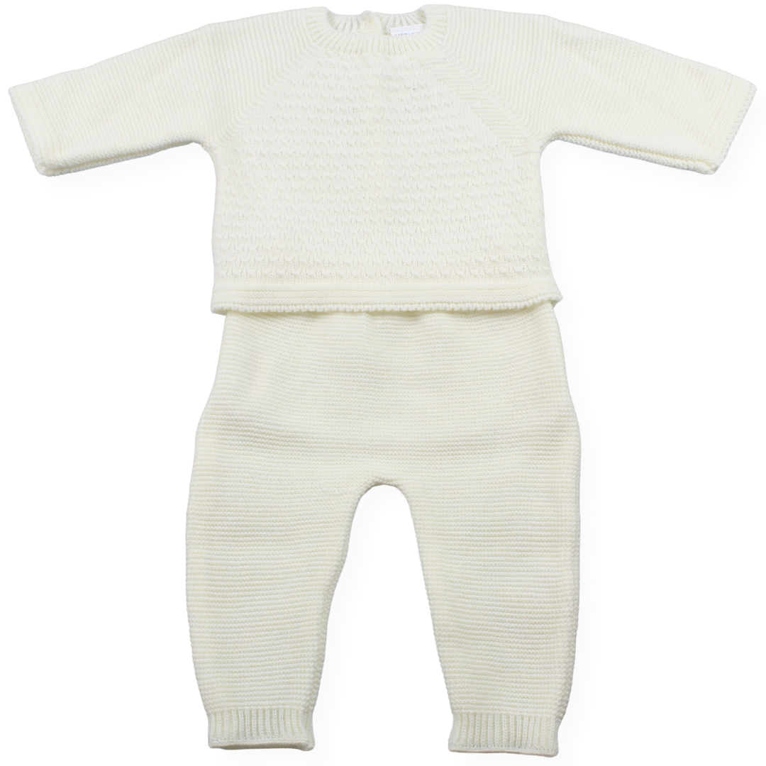 Baby Boys Cream Knitted Two Piece Set – Little Nosh