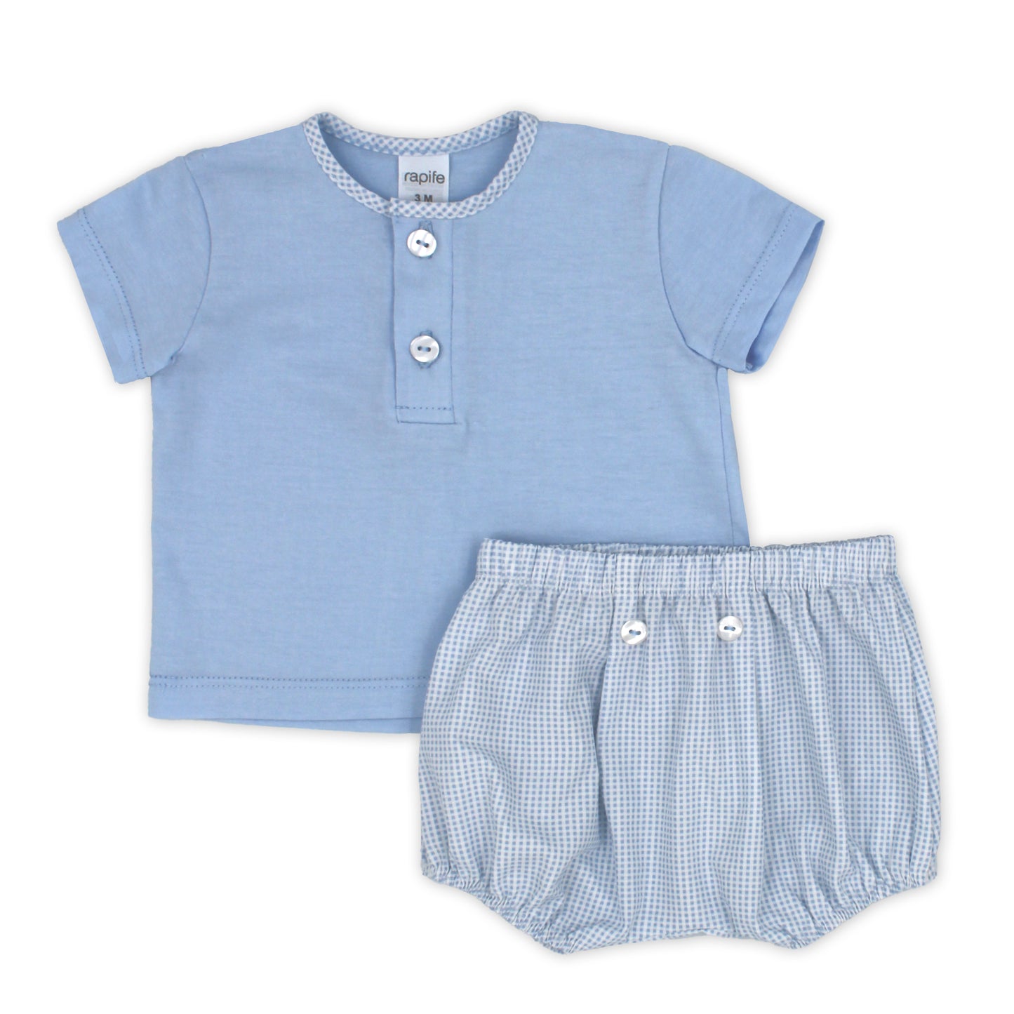 Baby boys shirt and jam pants blue