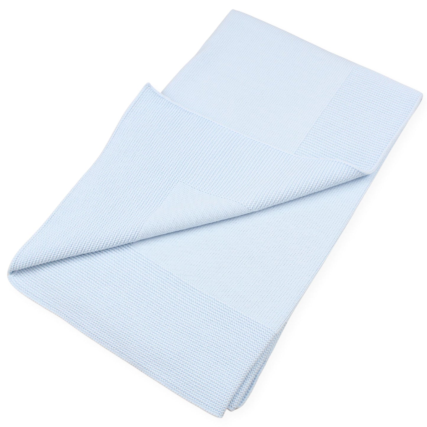 Pex Soft Knitted Baby Blanket with Bunny Design – Blue