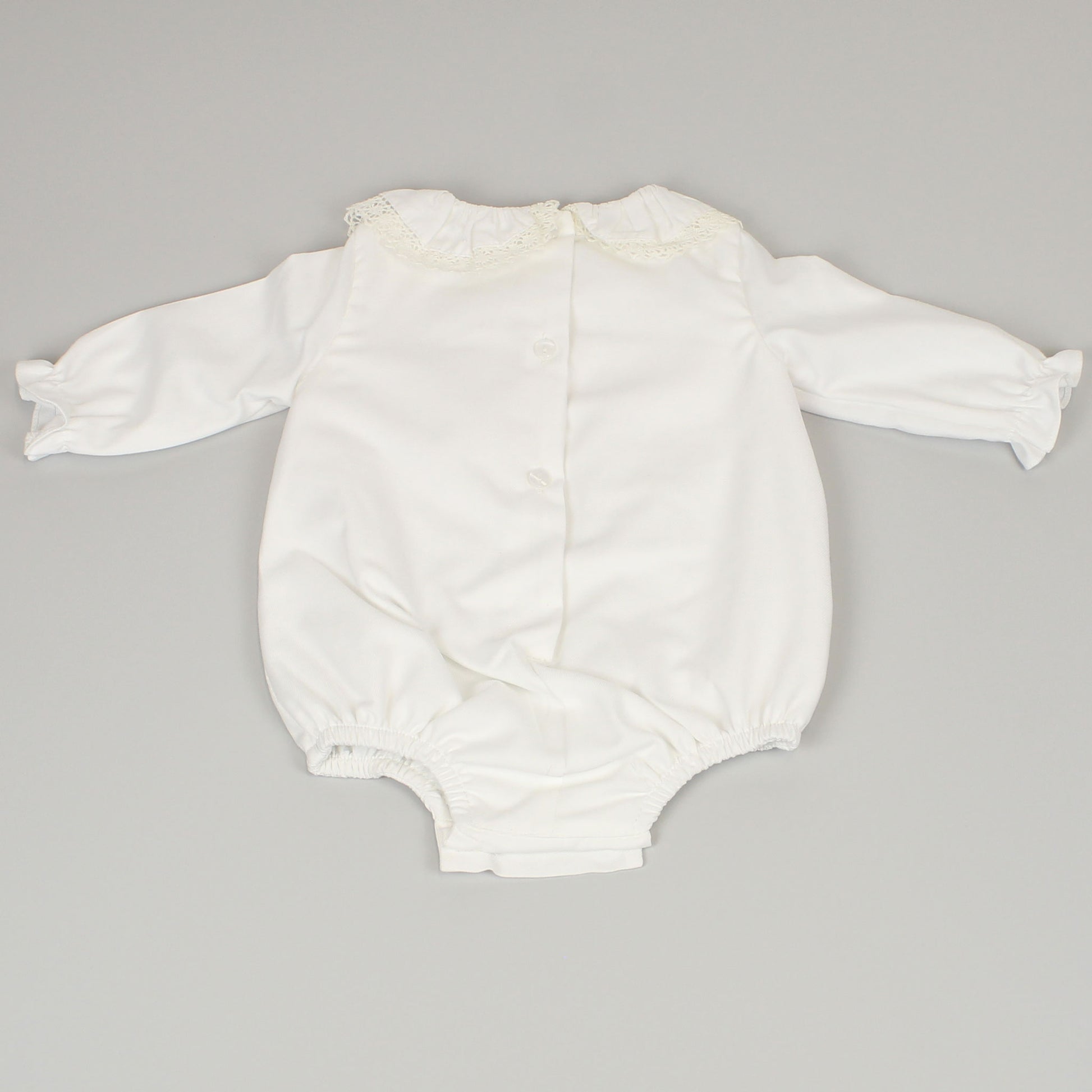 baby girls white christmas romper