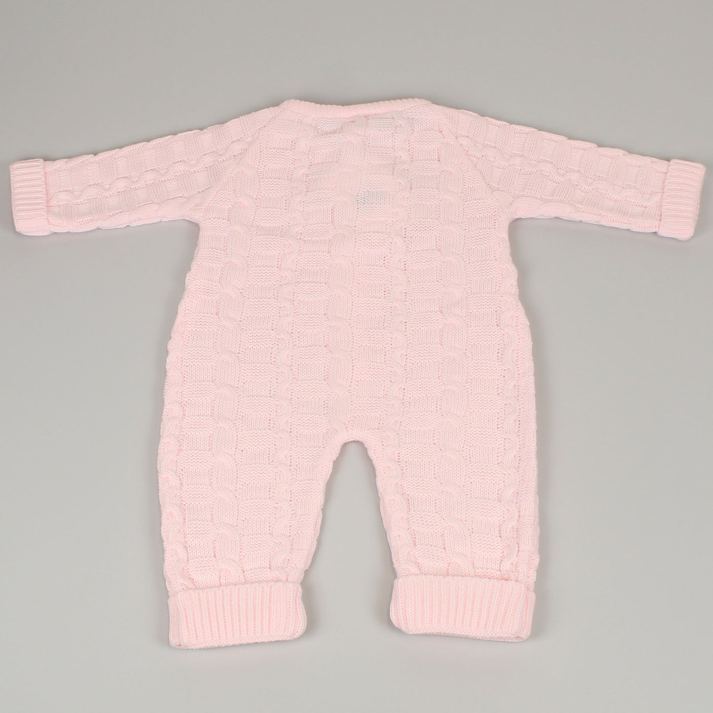 baby girls onesie no feet knitted pink