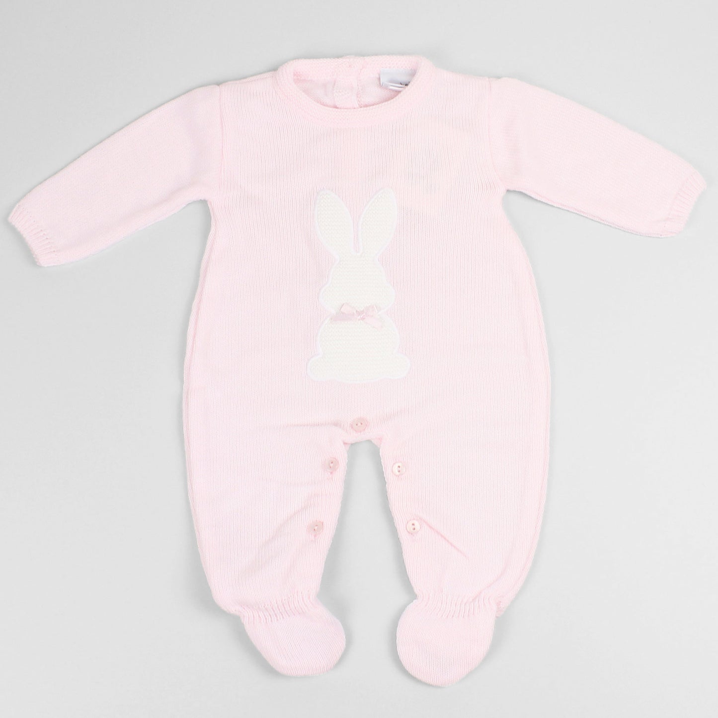 baby girls bunny knitted onesie
