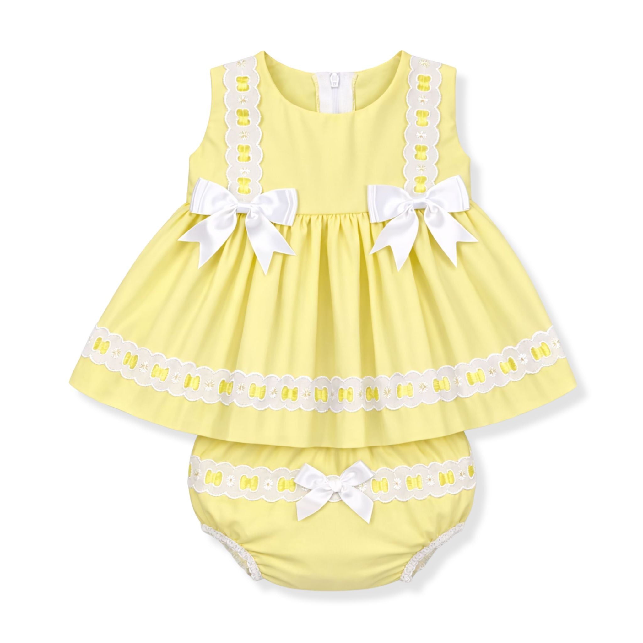 Baby Girls Lemon Dress and Knickers Outfit