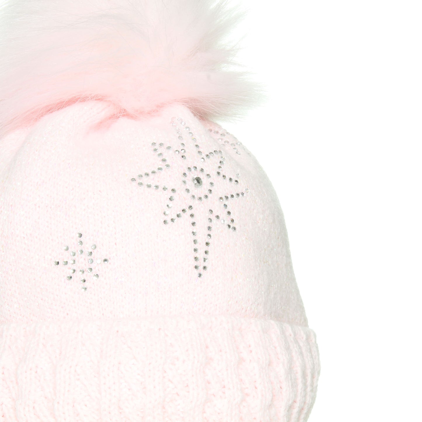 girls pink pom pom hat