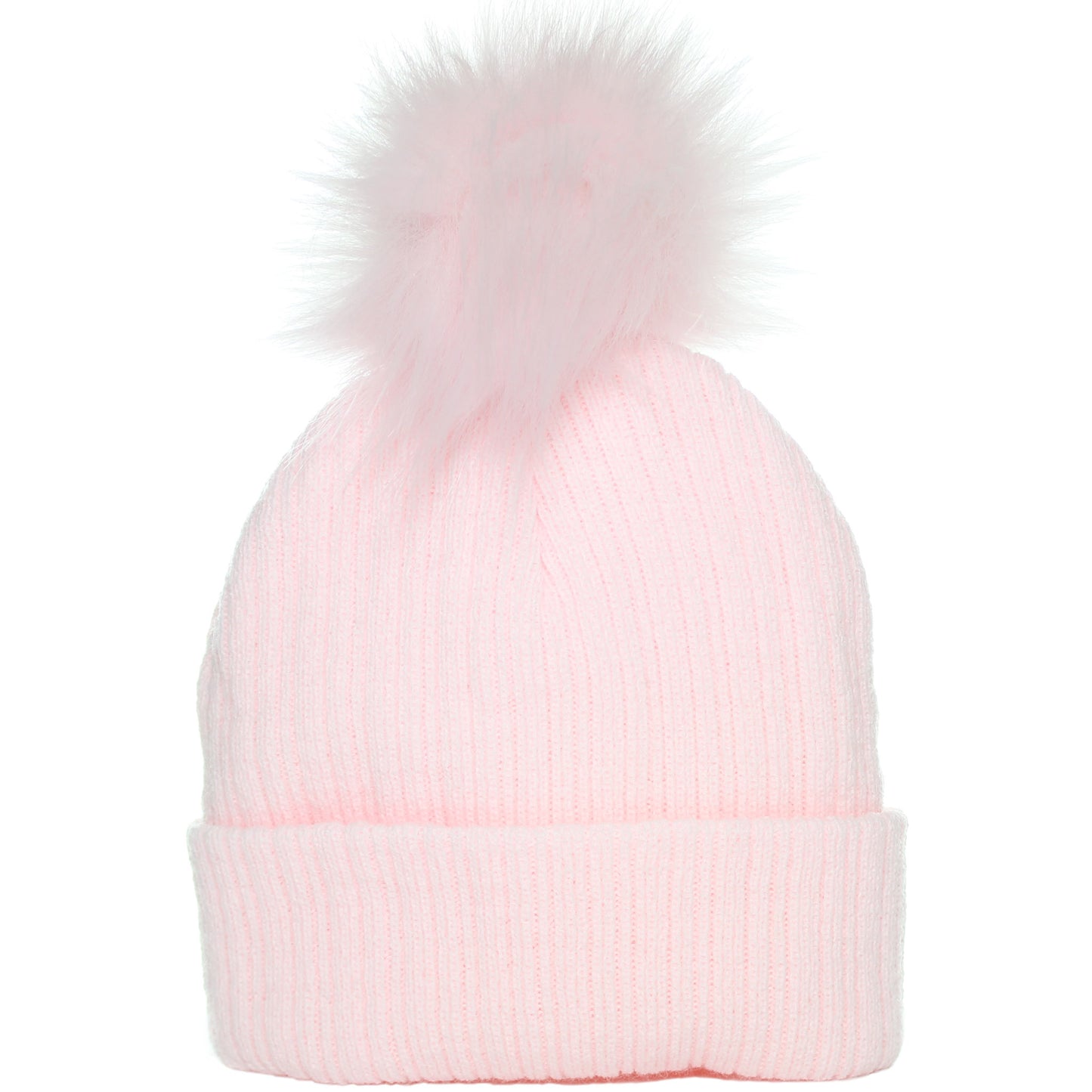 Baby Girls Pink Pom Hat
