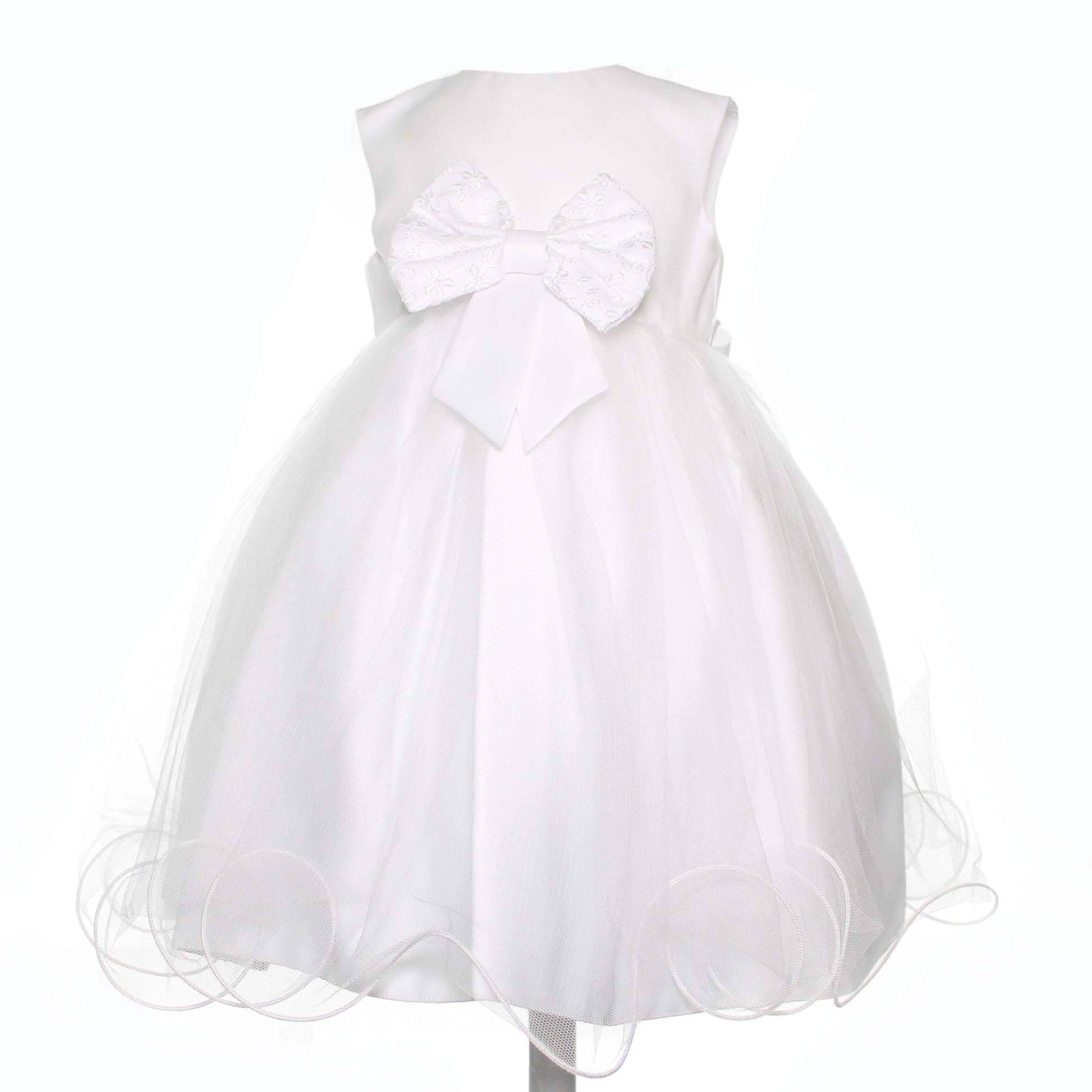 baby girls white christening dress