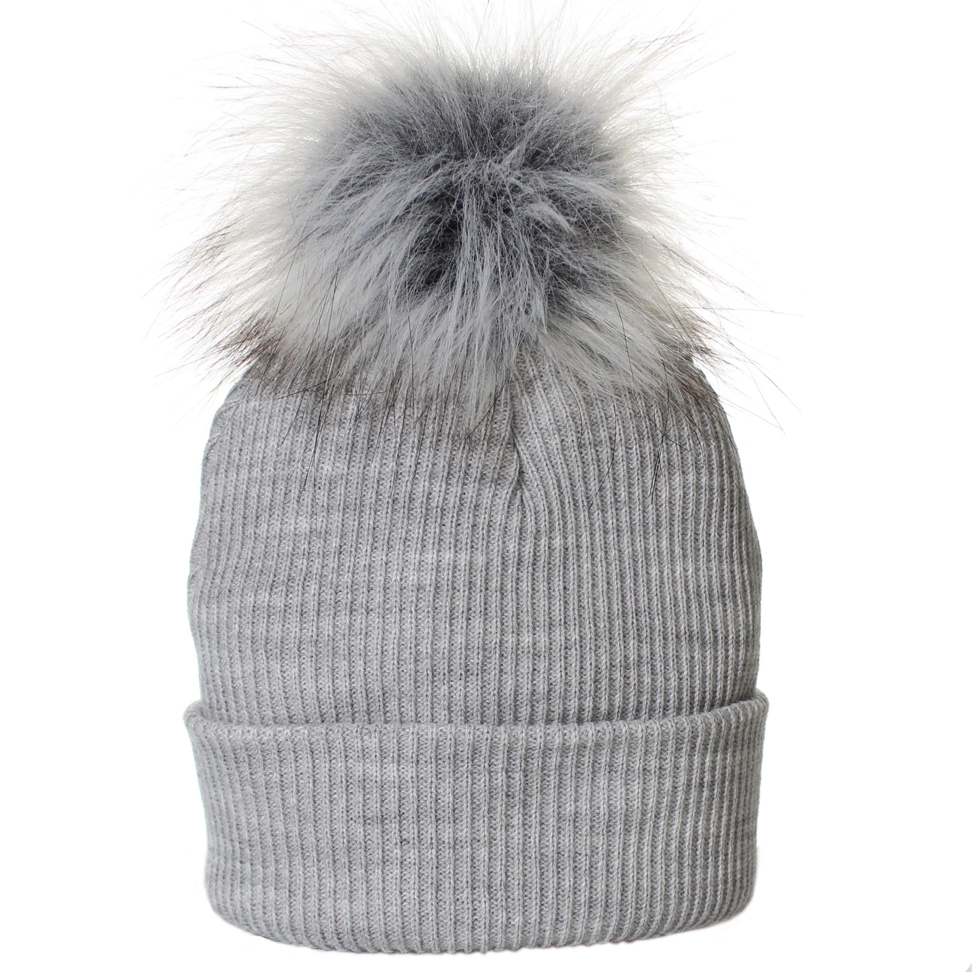 grey childrens pom hat
