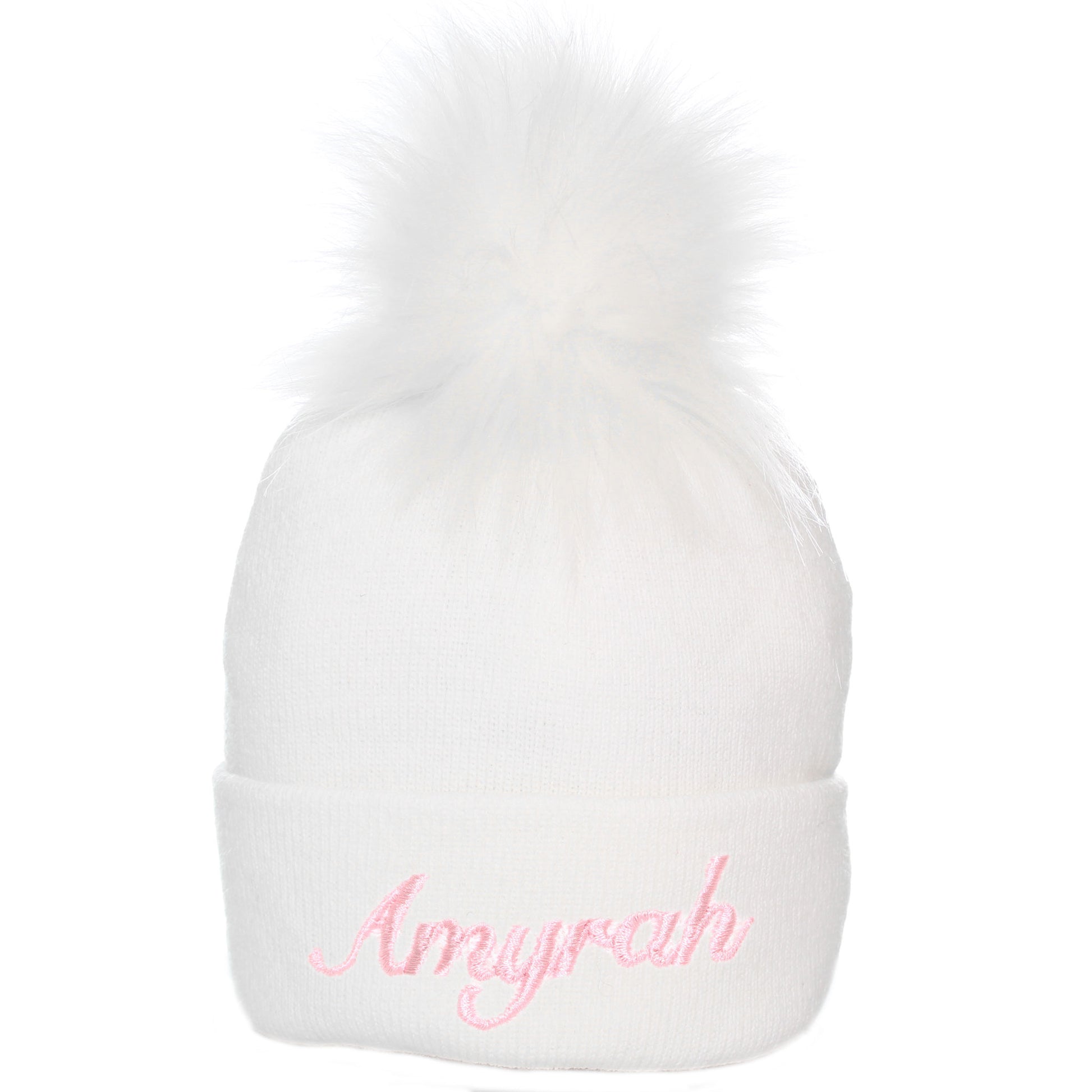 baby unisex white pastel hat