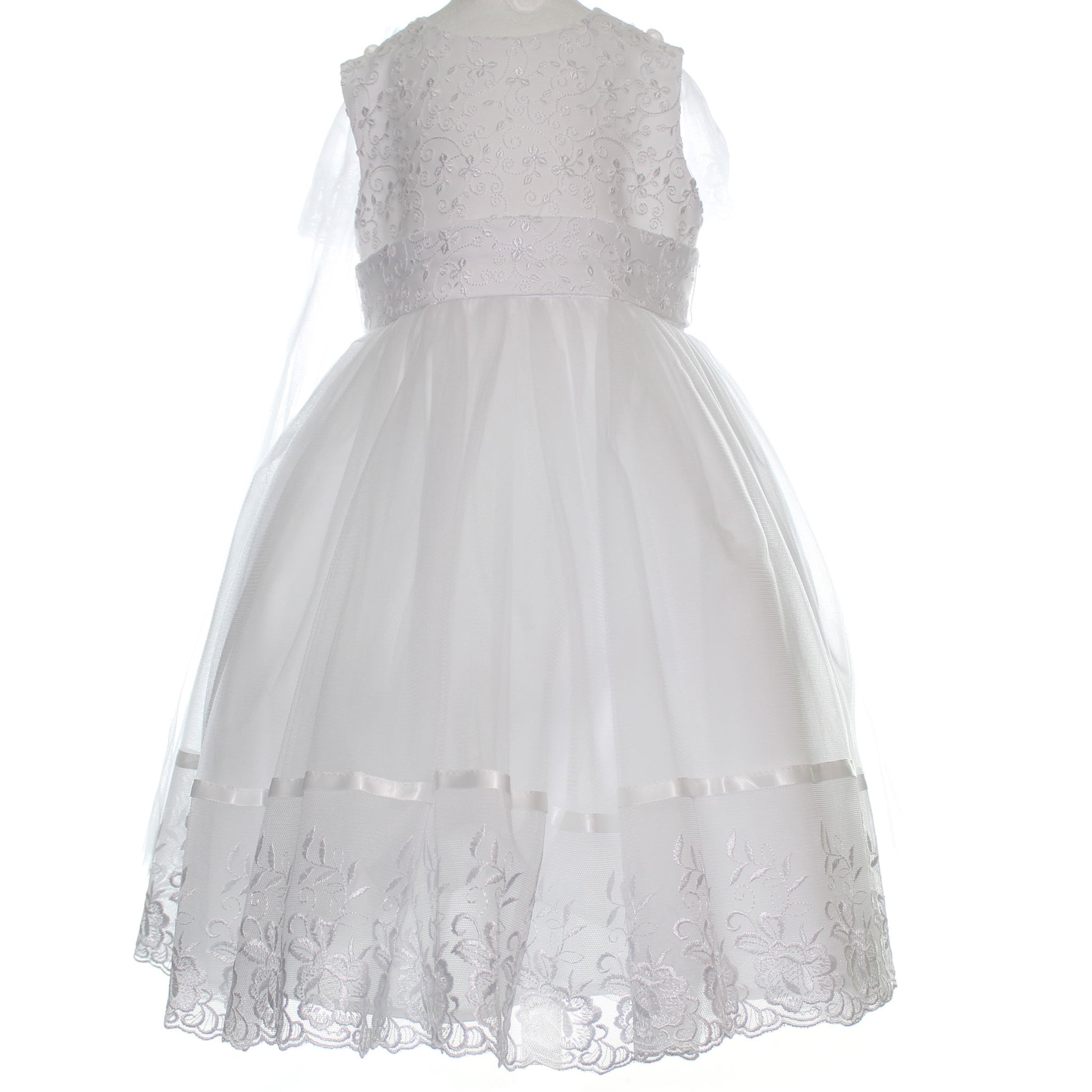 baby girls christening dress with cape
