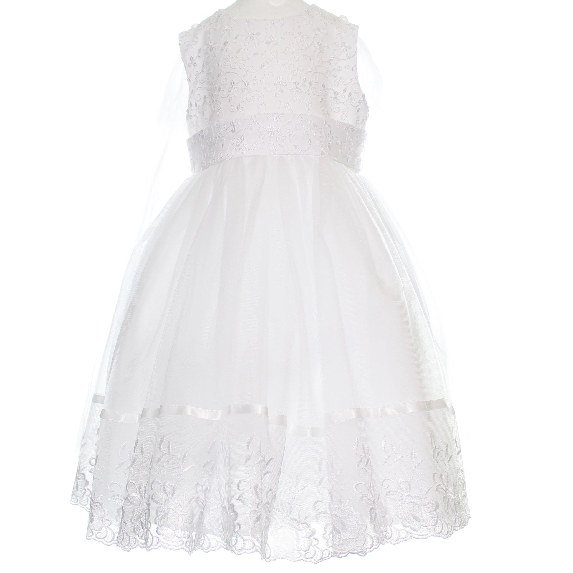 baby girls christening dress with cape