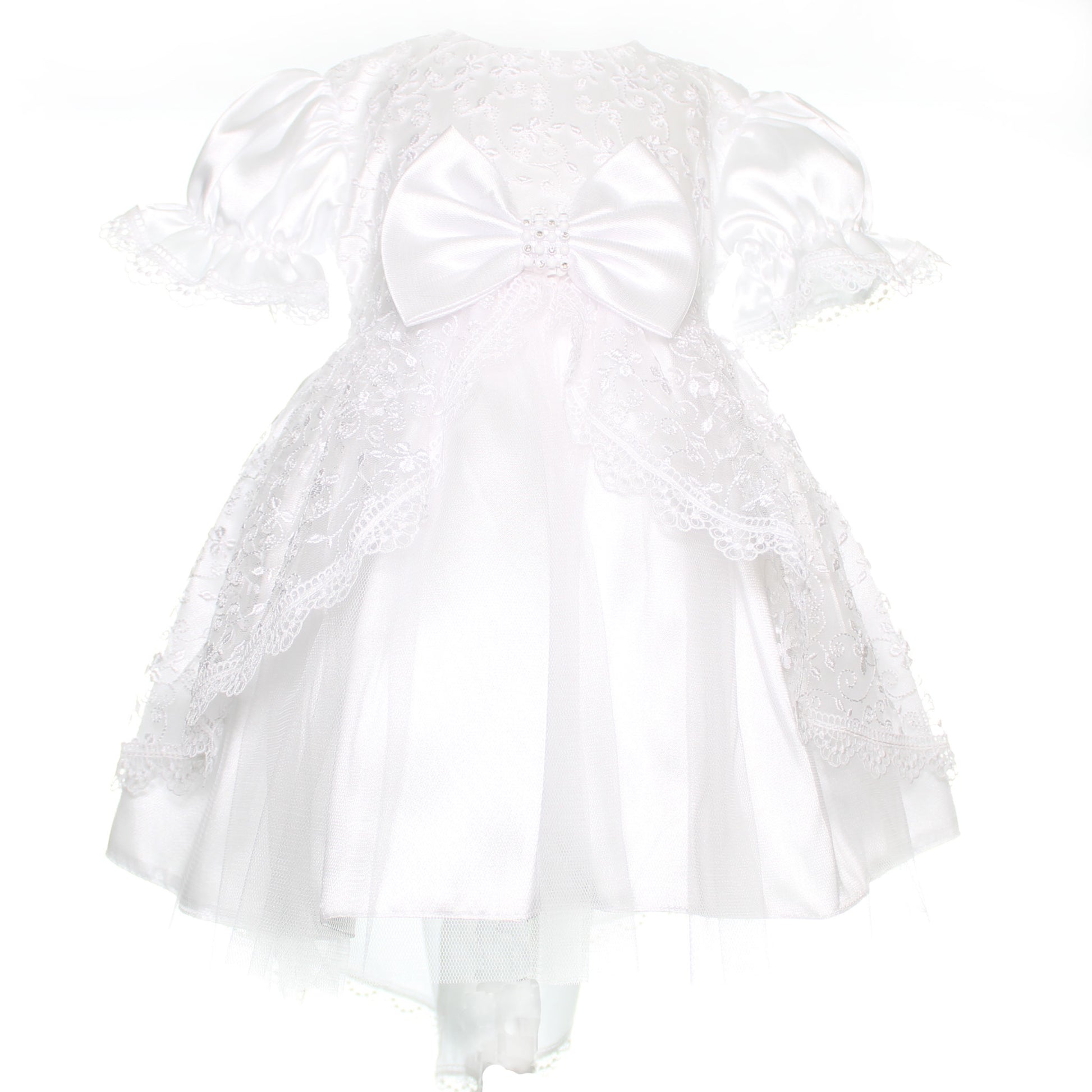 baby girl white christening dress