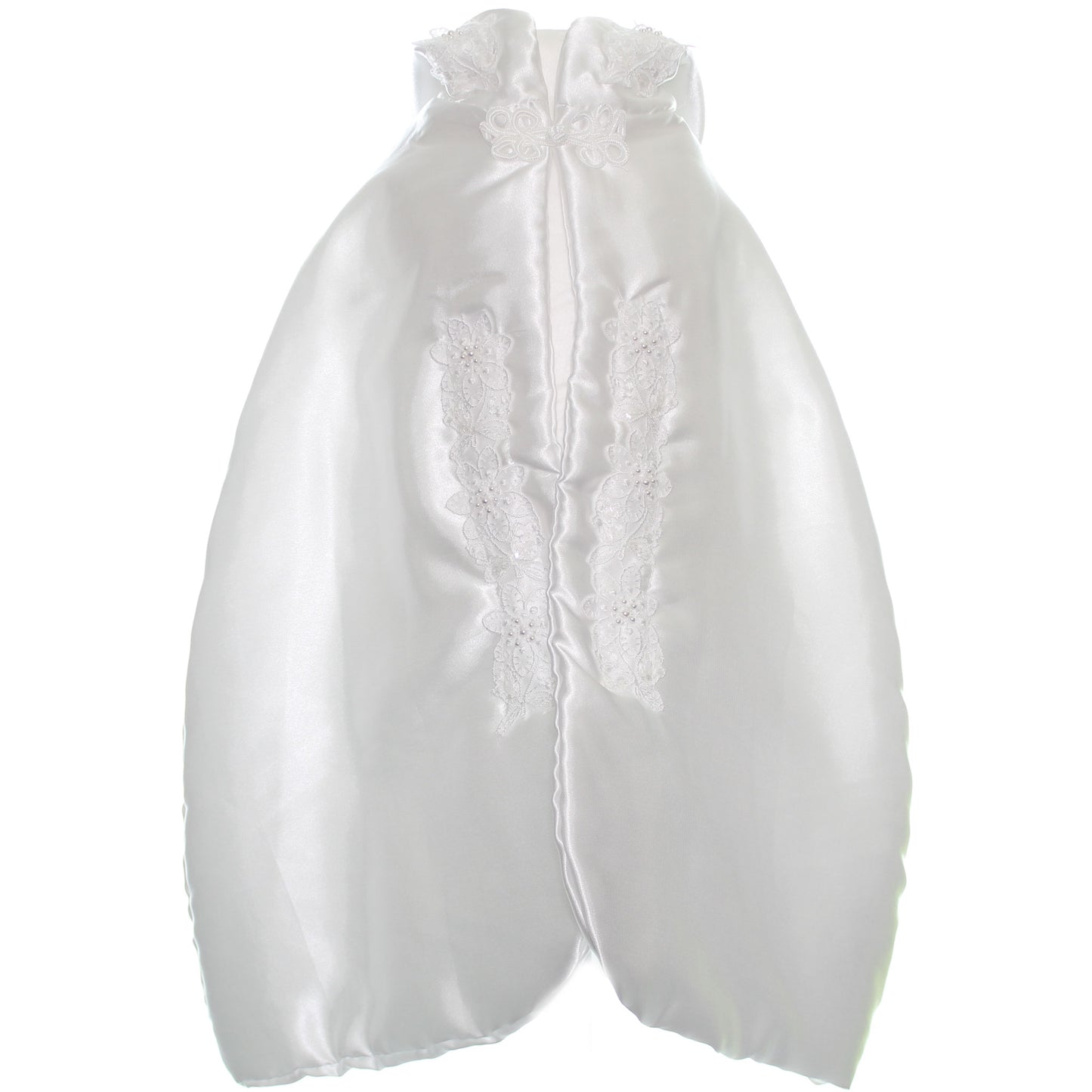 Christening Cape -Baby Girl Baptism Cape with Hood