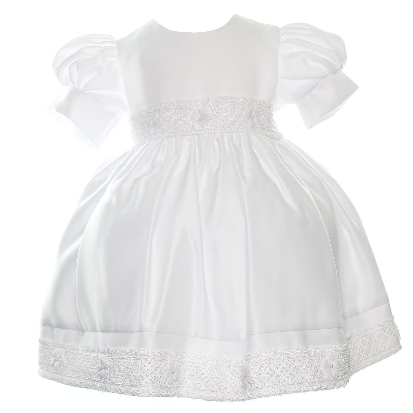 Baby Girls White Occasion Dress with Hat