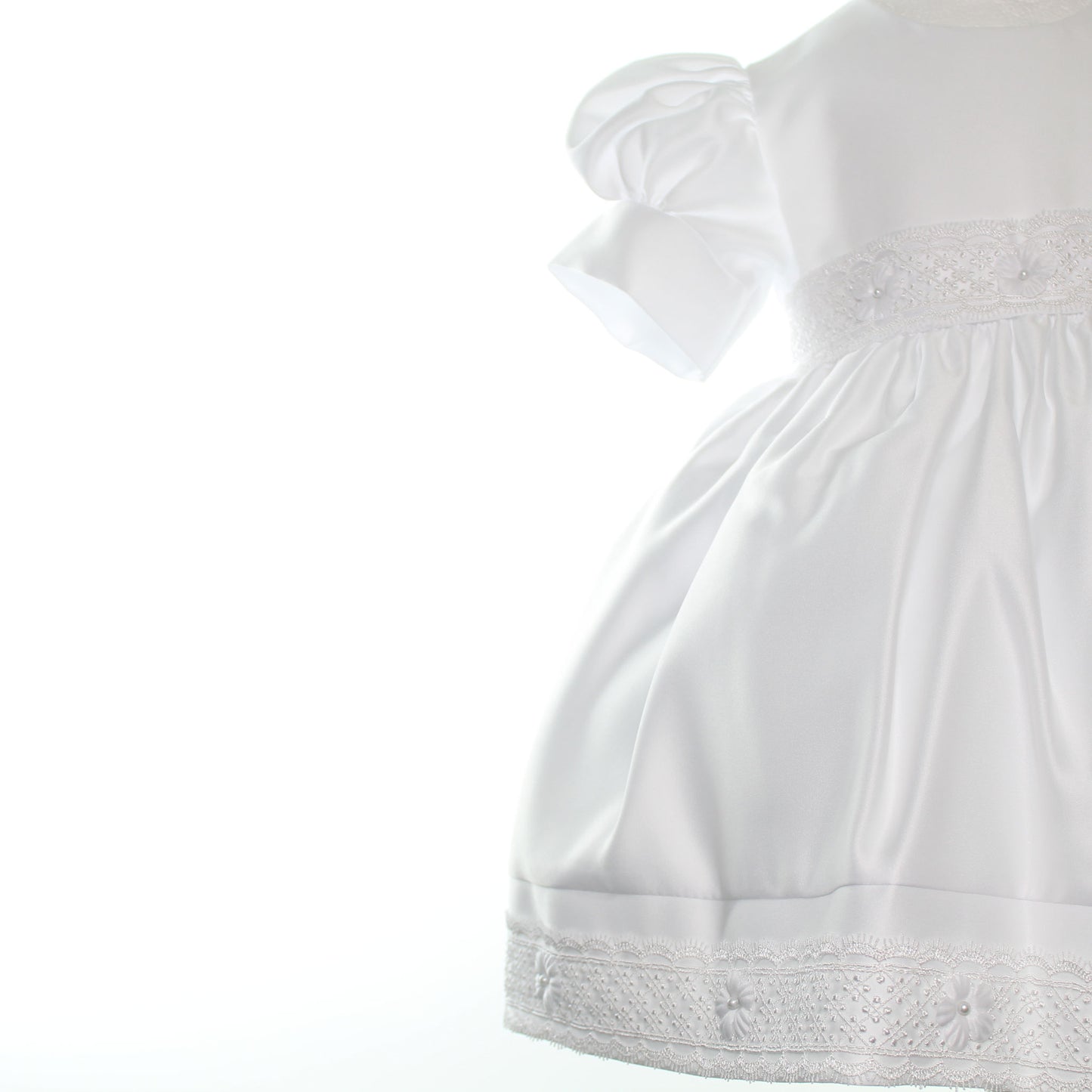 Baby Girls White Occasion Dress with Hat