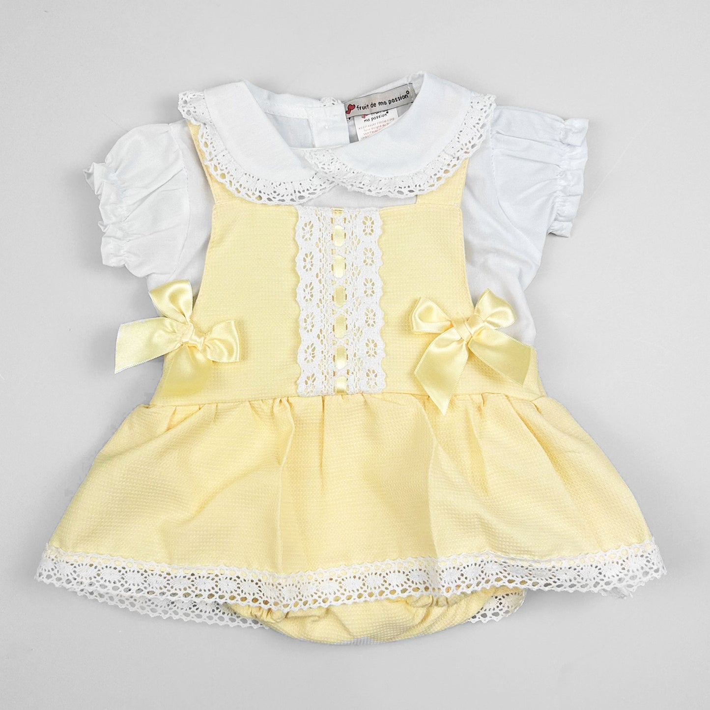 Lemon baby girls dress