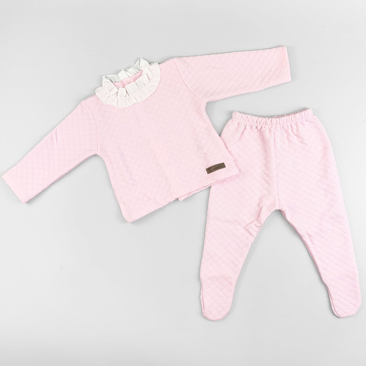 baby girl pink two piece outfit calamaro
