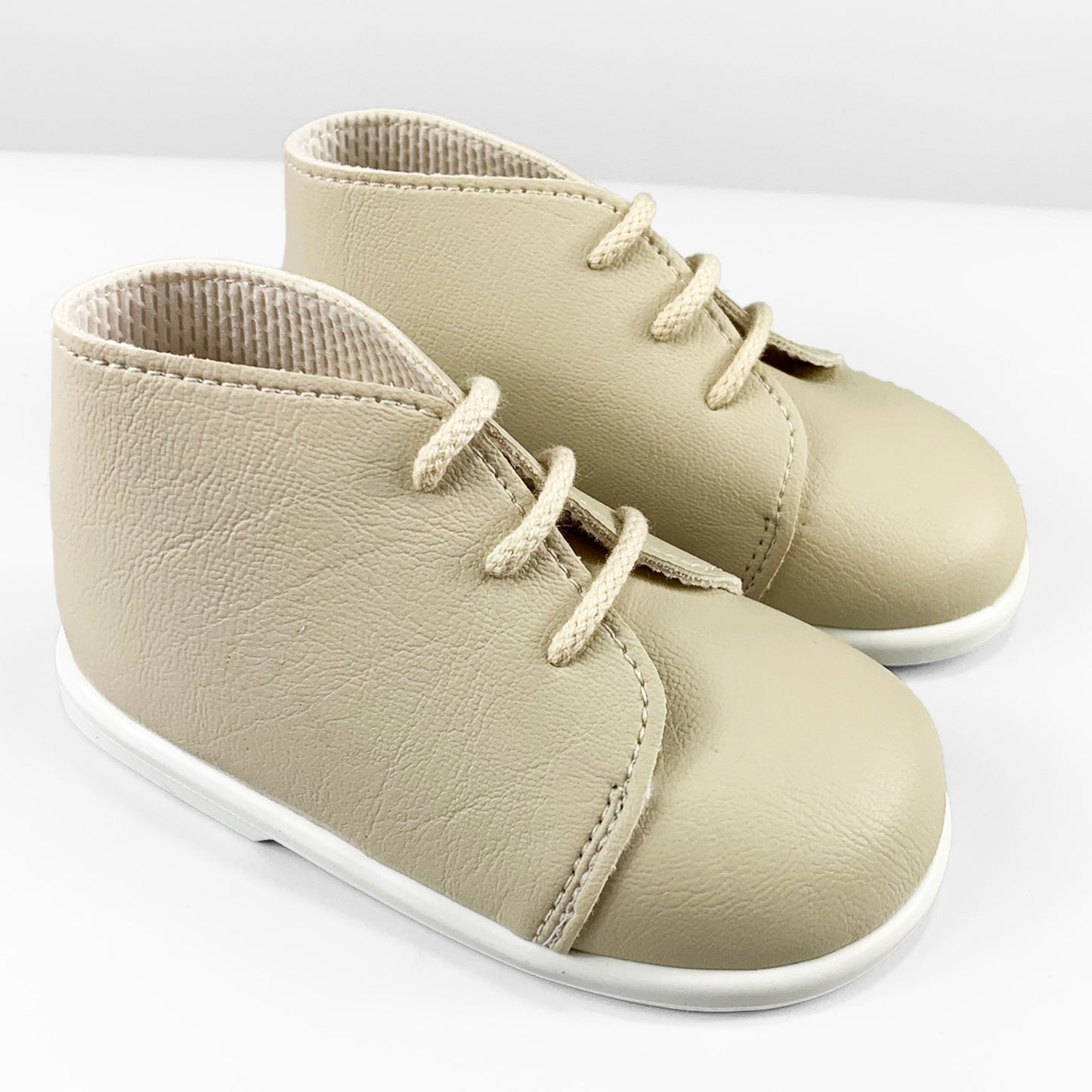 beige unisex hard sole boots