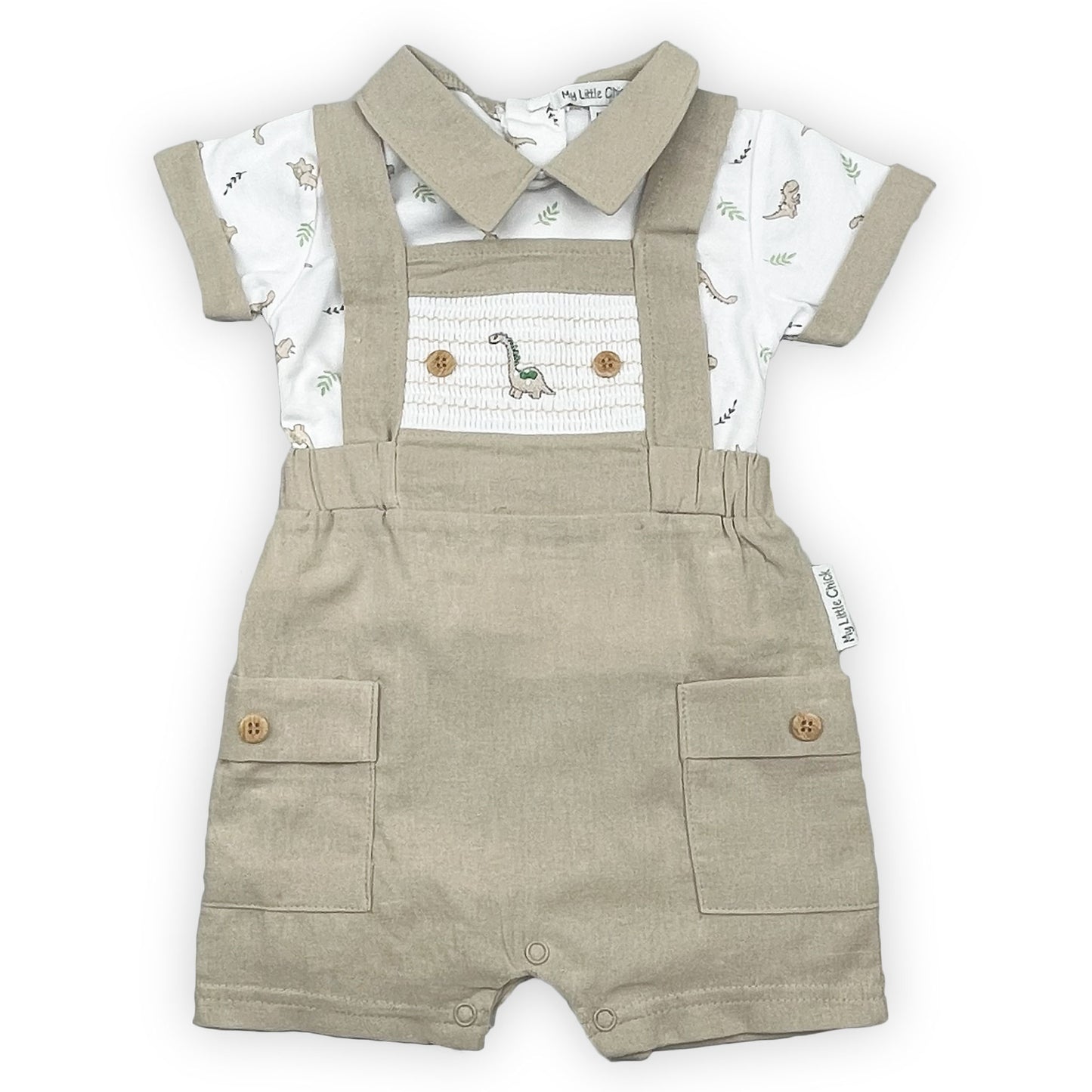 baby boys dinosaur dungarees