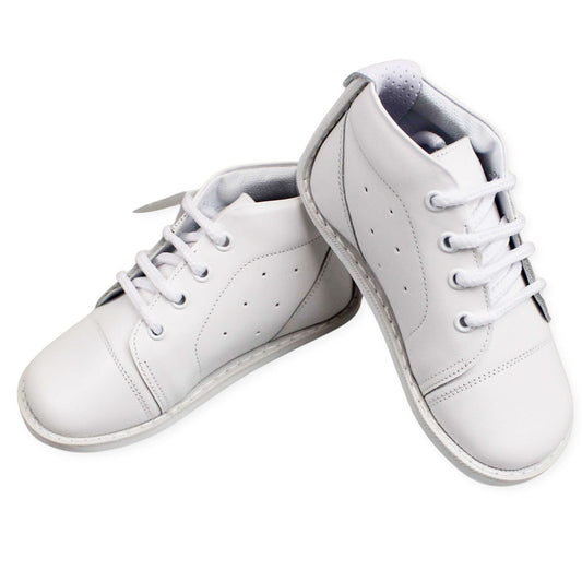 Pex baby boys leather white shoes first walker