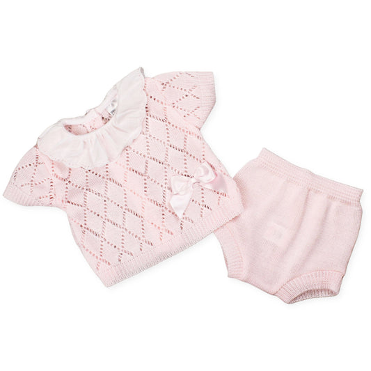 baby girls knitted summer outfit