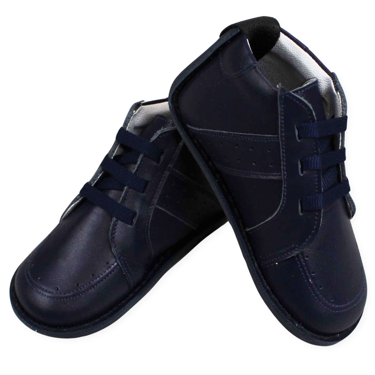 first walker navy laced shoes