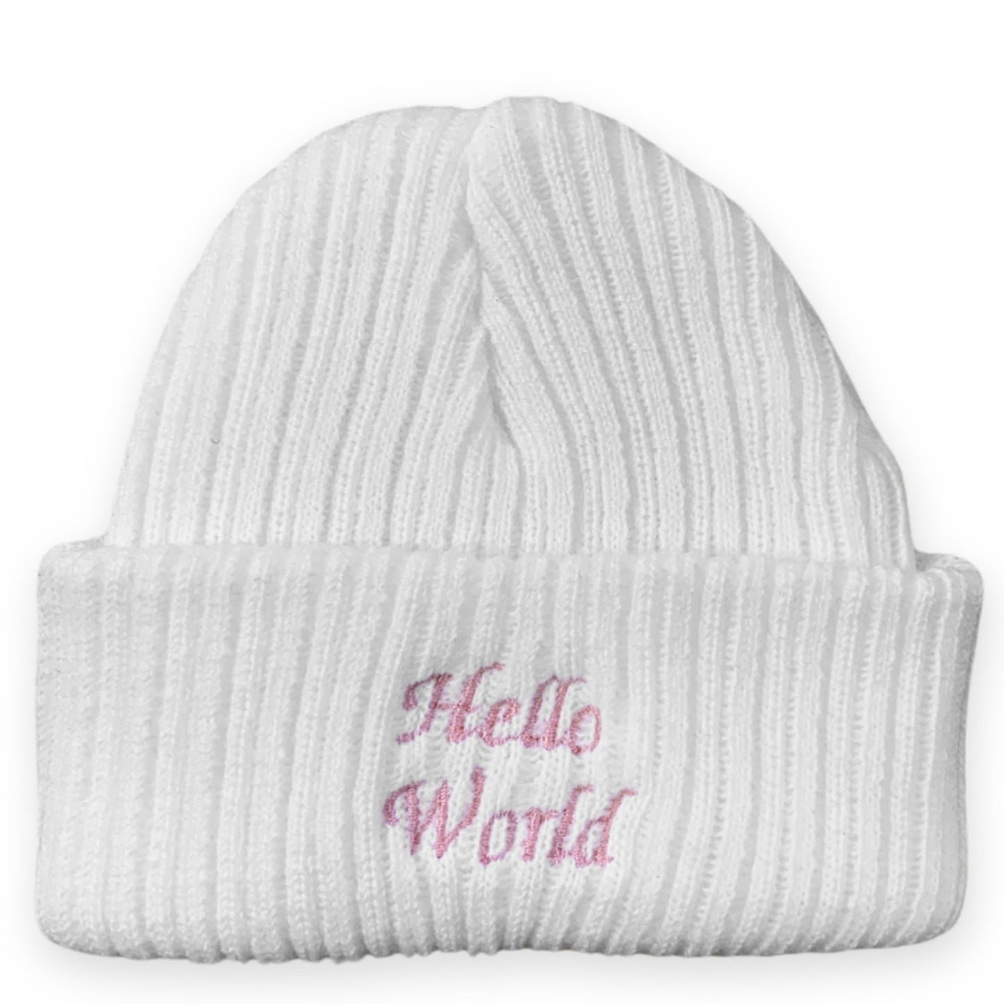 Newborn Beanie - Hello World