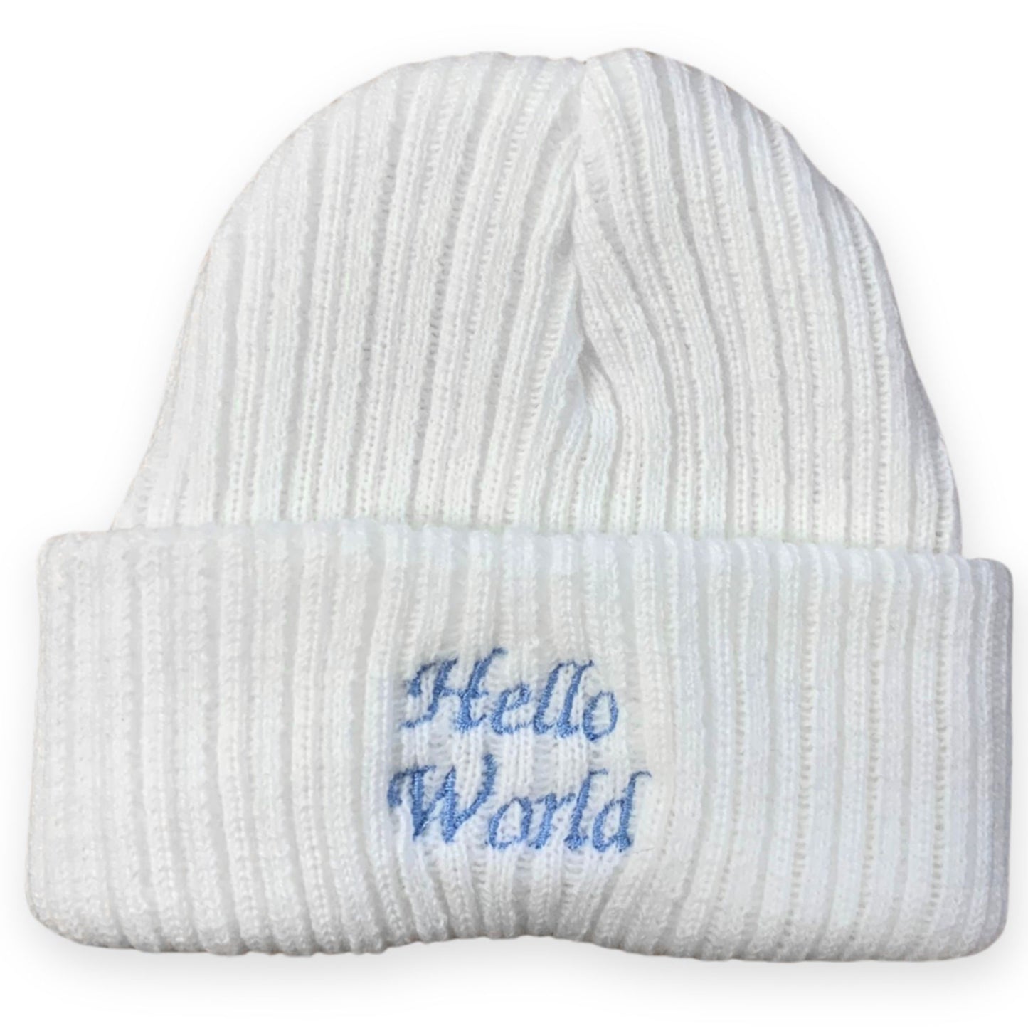 Newborn Beanie - Hello World