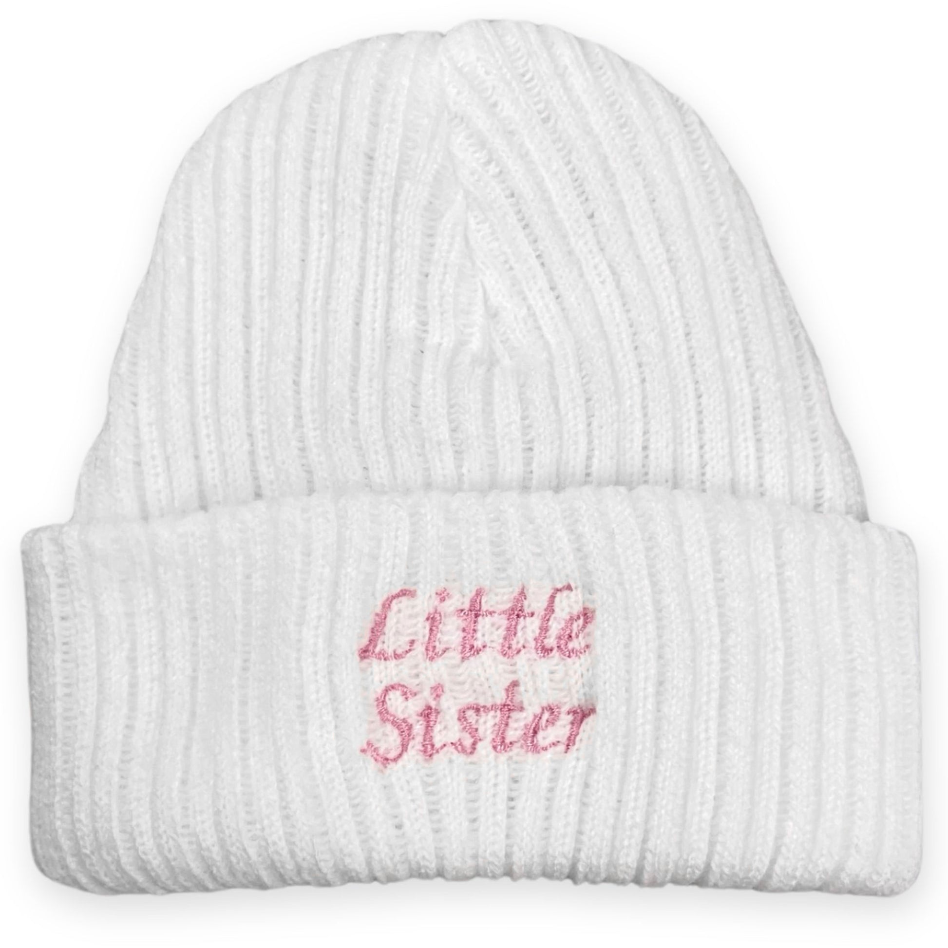 little sister newborn knitted beanie