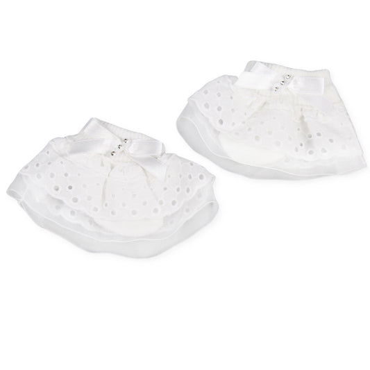 baby girl white frilly socks pex