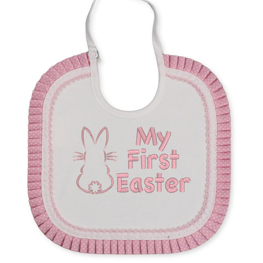 baby girls my first easter bib