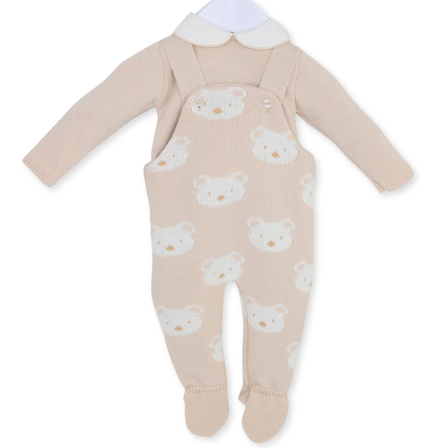 beige baby two piece outfit