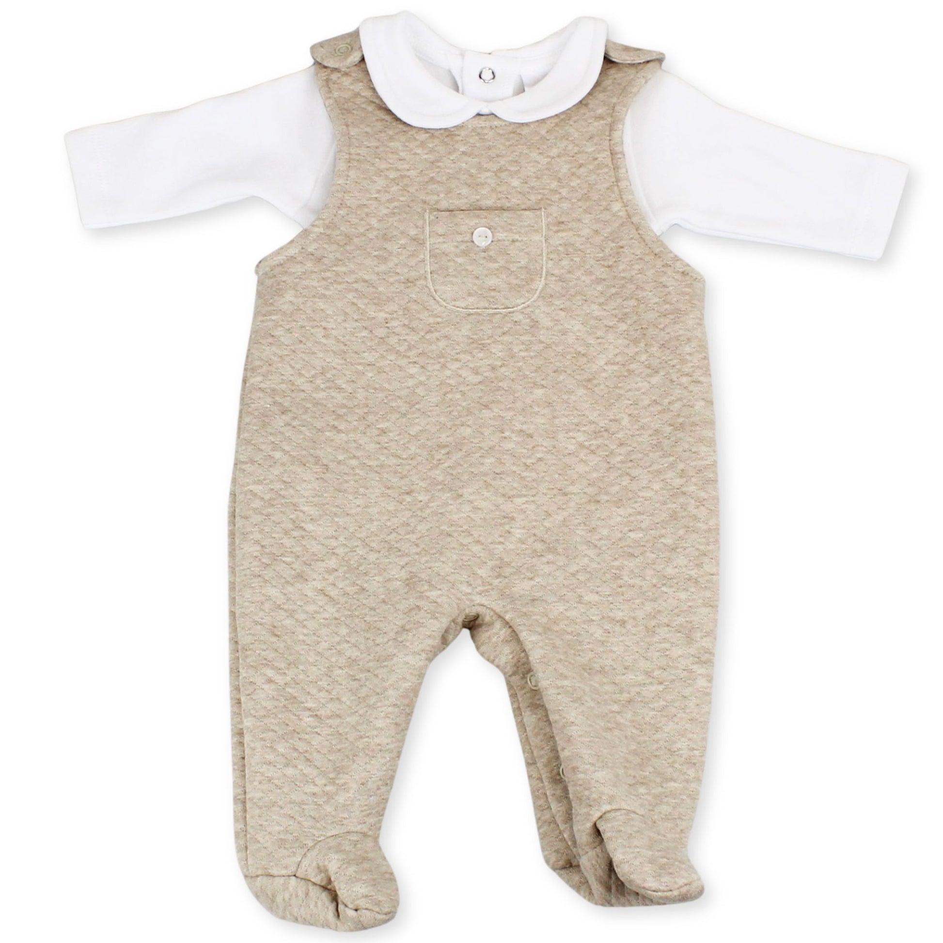 baby boys beige dungarees