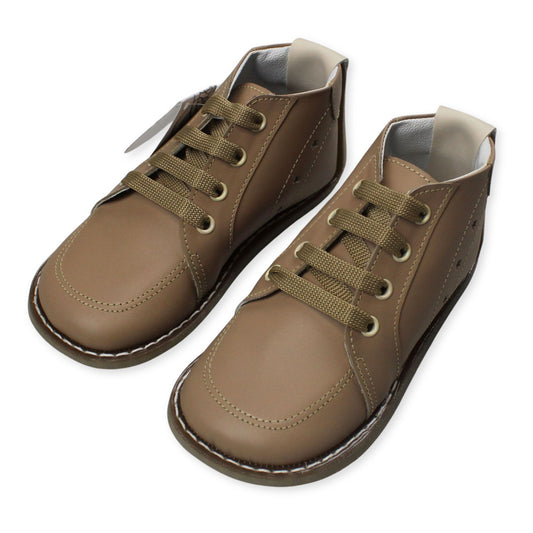 baby boys brown leather boots first walker shoes