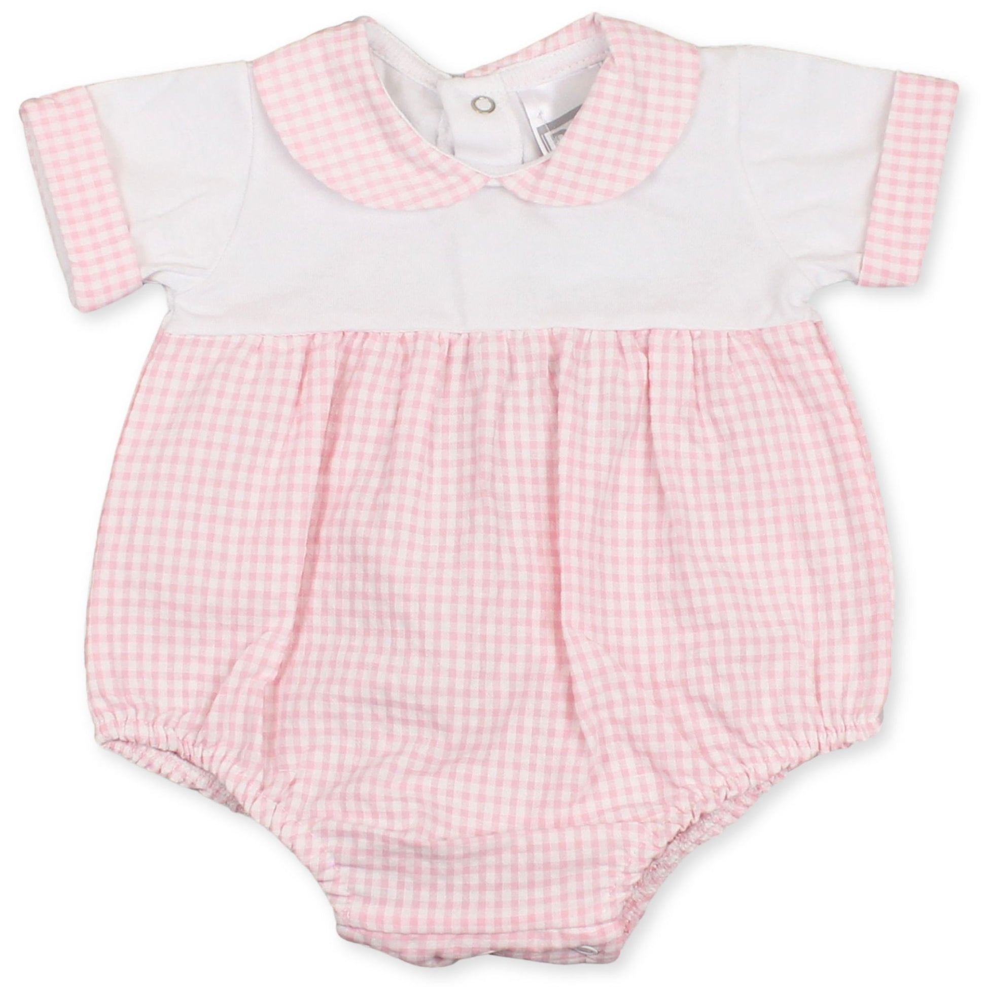 baby girls gingham romper