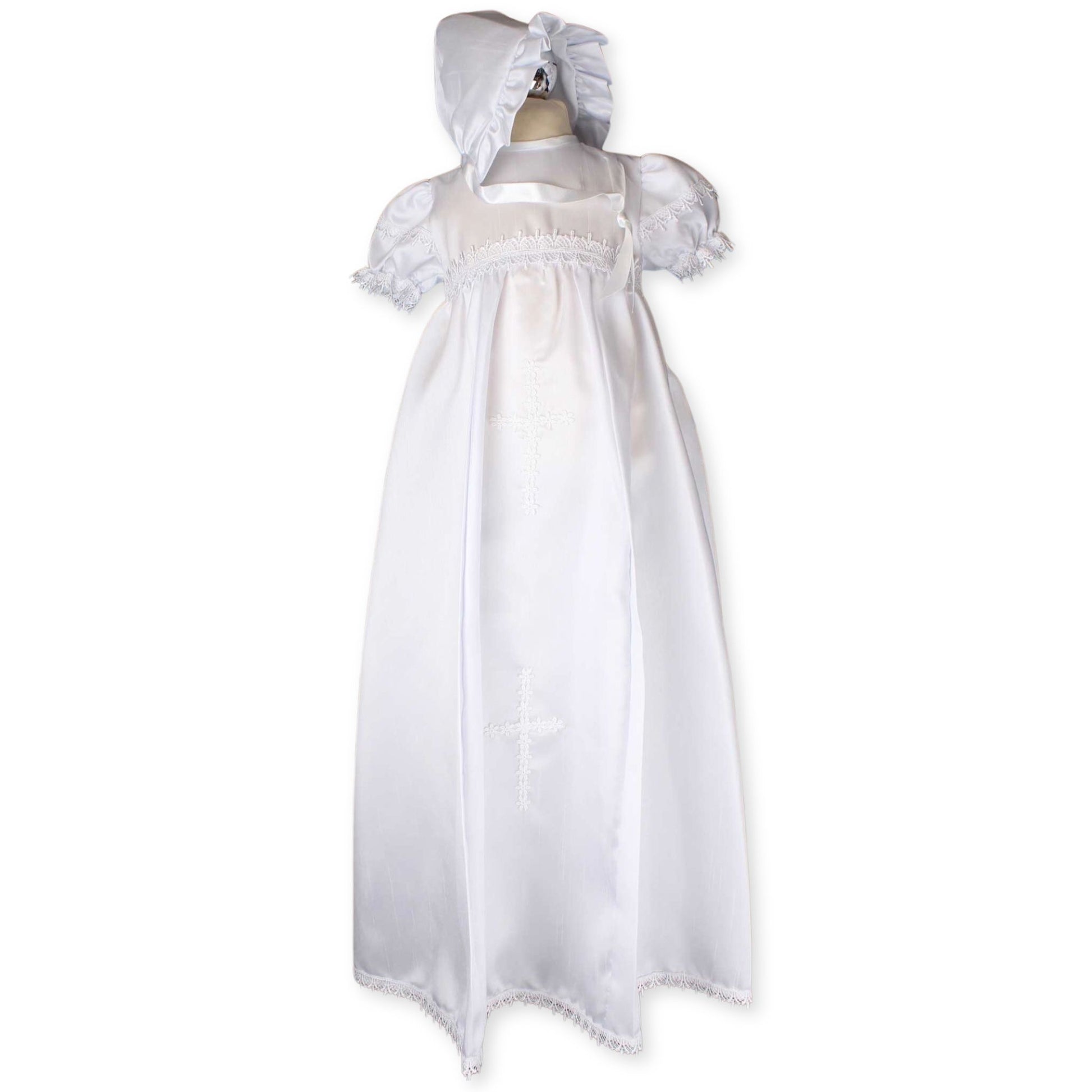 baby girl christening gown with bonnet baptism pex