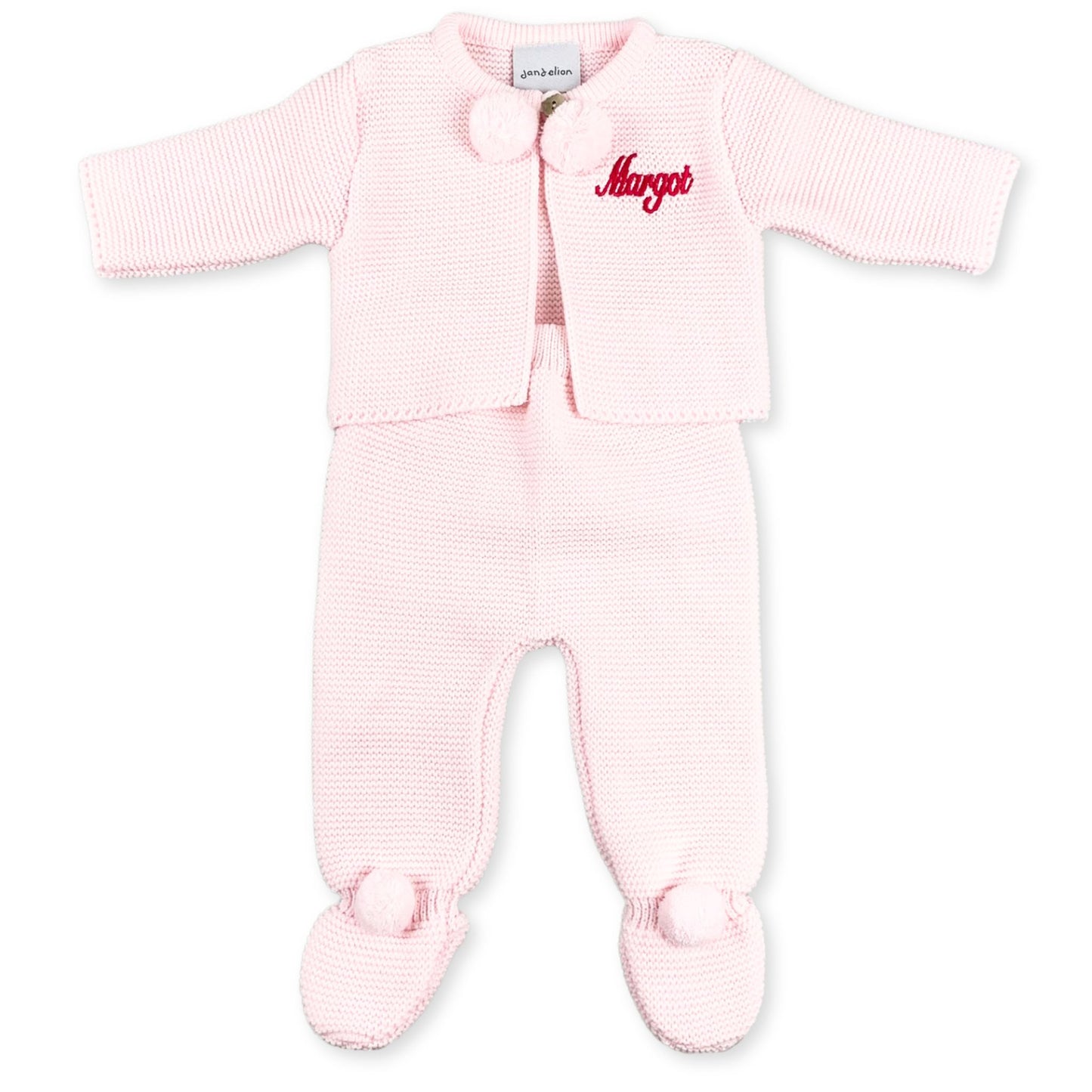 personalised pink baby outfit