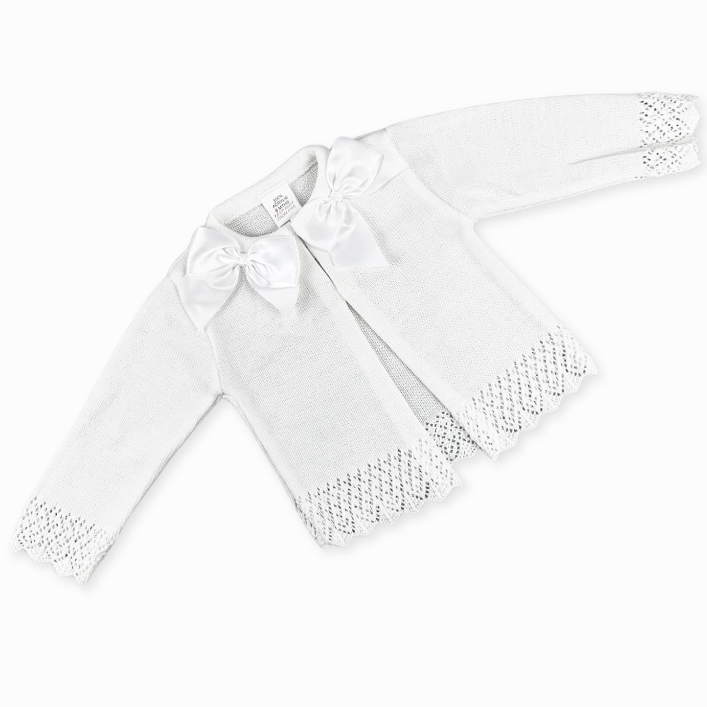 baby girls knitted bow cardigan