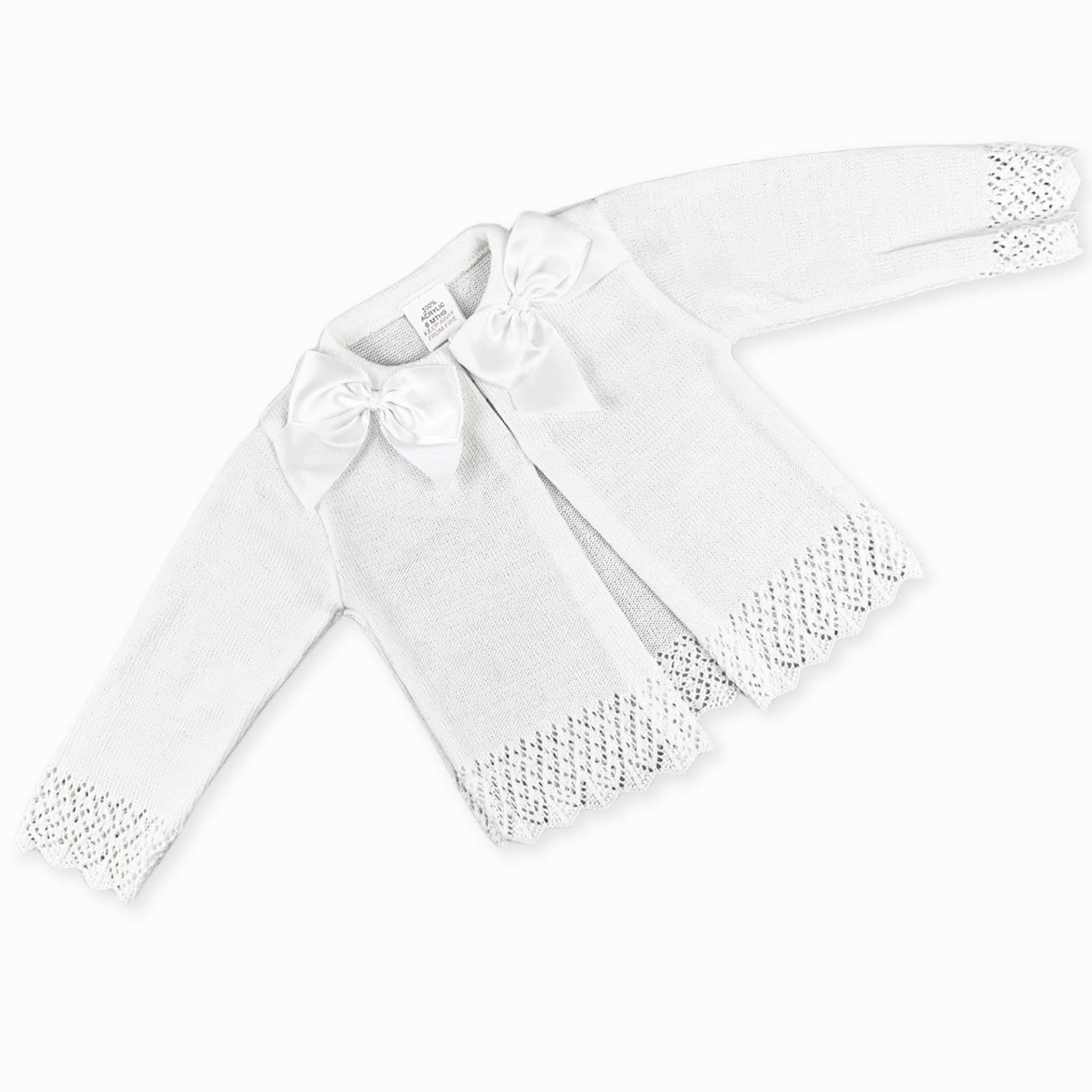 baby girls knitted bow cardigan