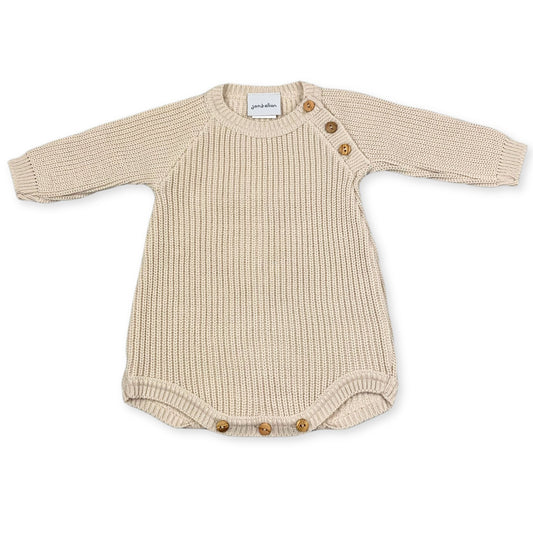 beige knitted romper dandelion
