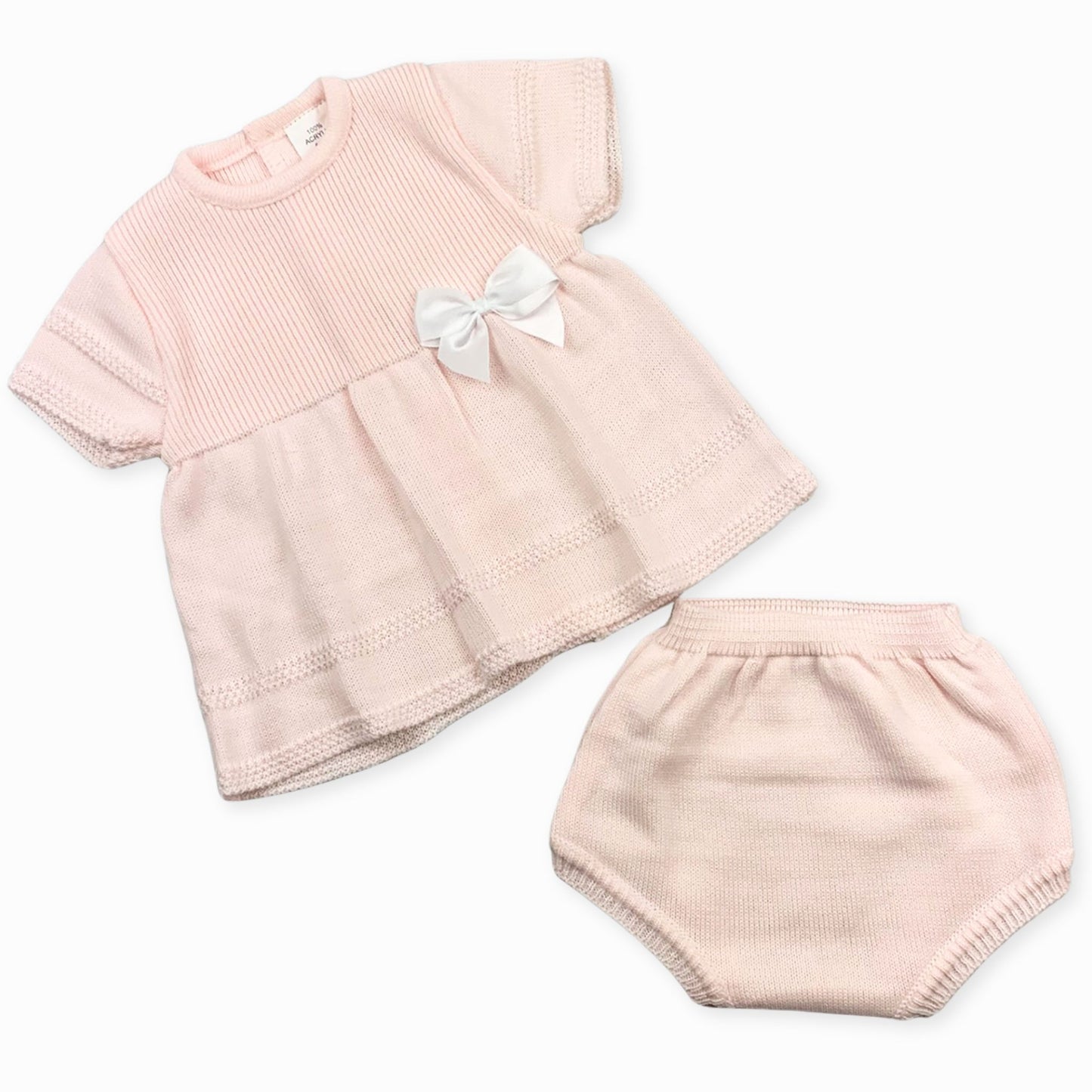 baby girls pink dress two piece outfit