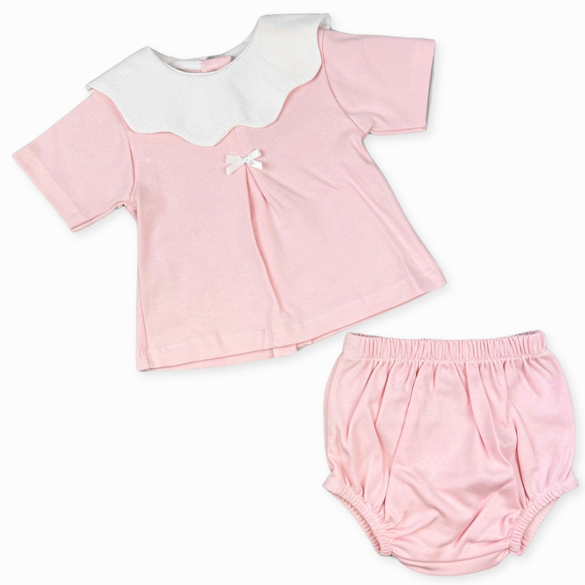 baby girls pink cotton outfit