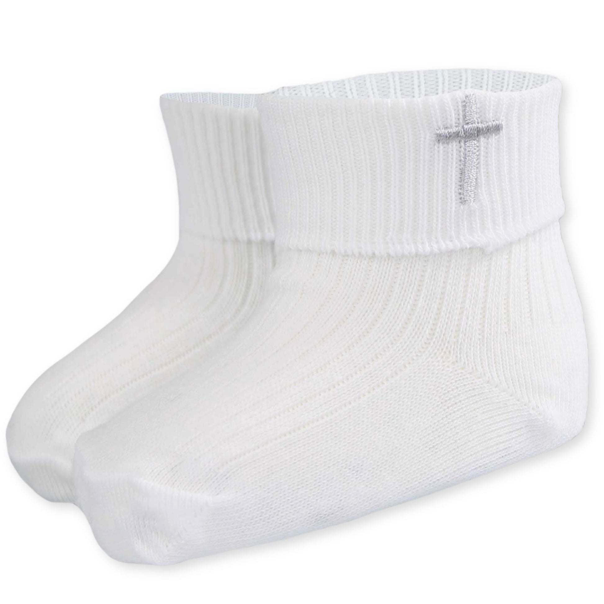 baby unisex christening cross socks