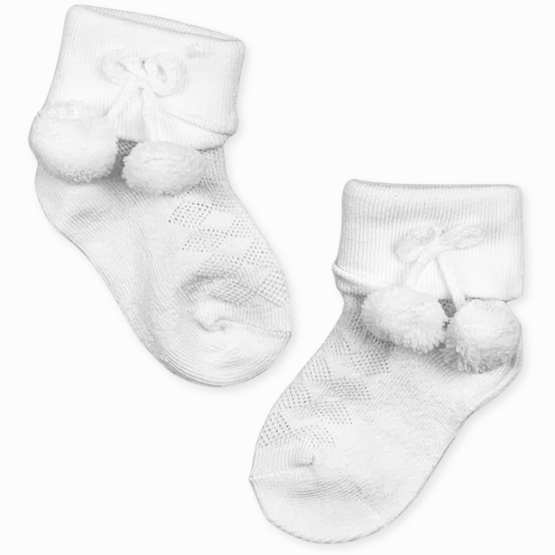 baby unisex white socks