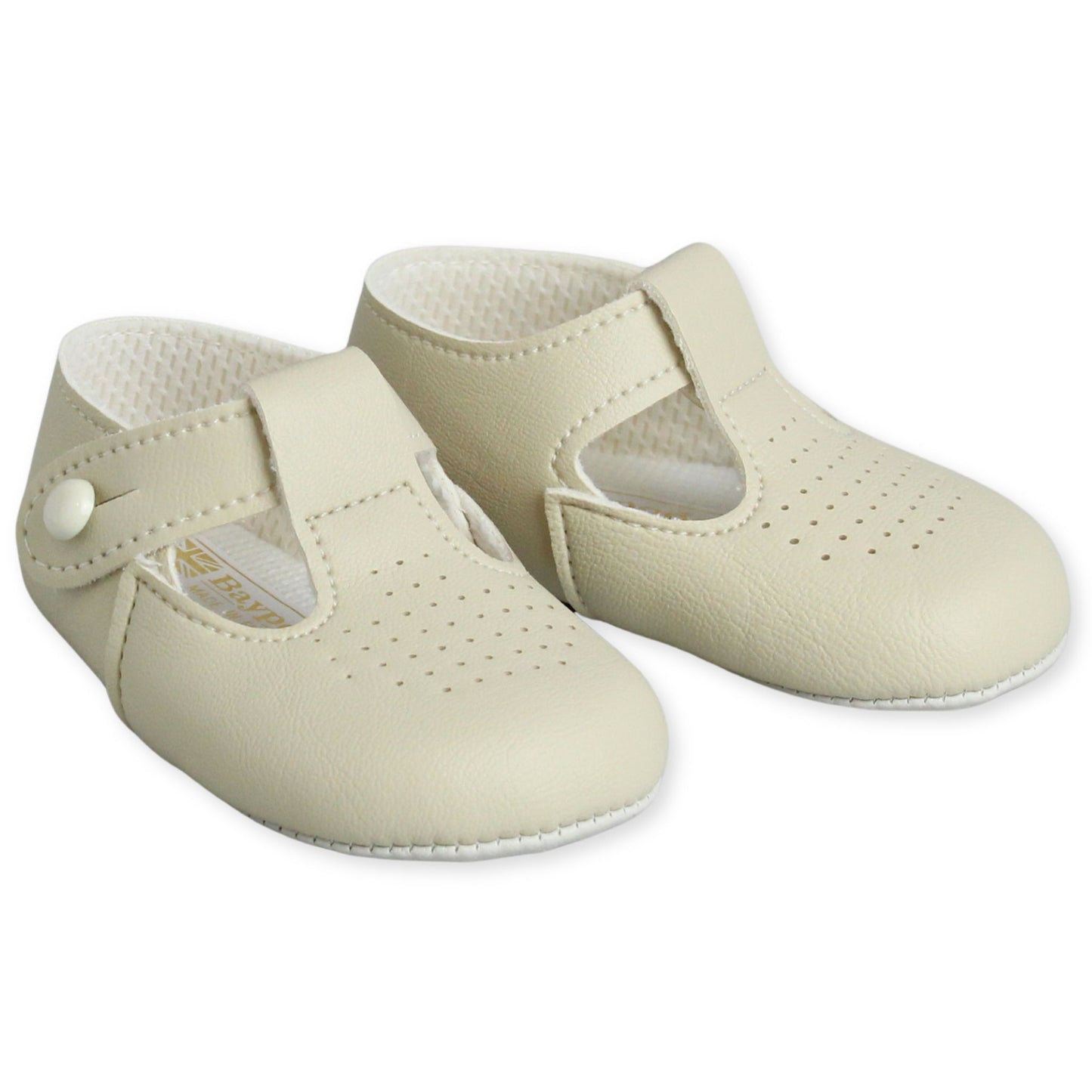 baby boy shoes beige soft sole pre walking shoe