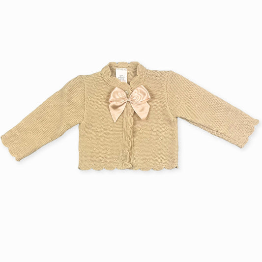 baby girls beige cardigan