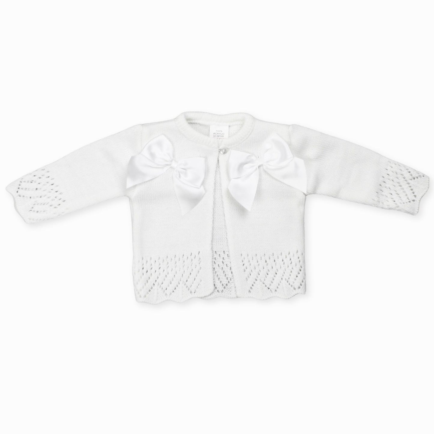 baby girls white cardigan