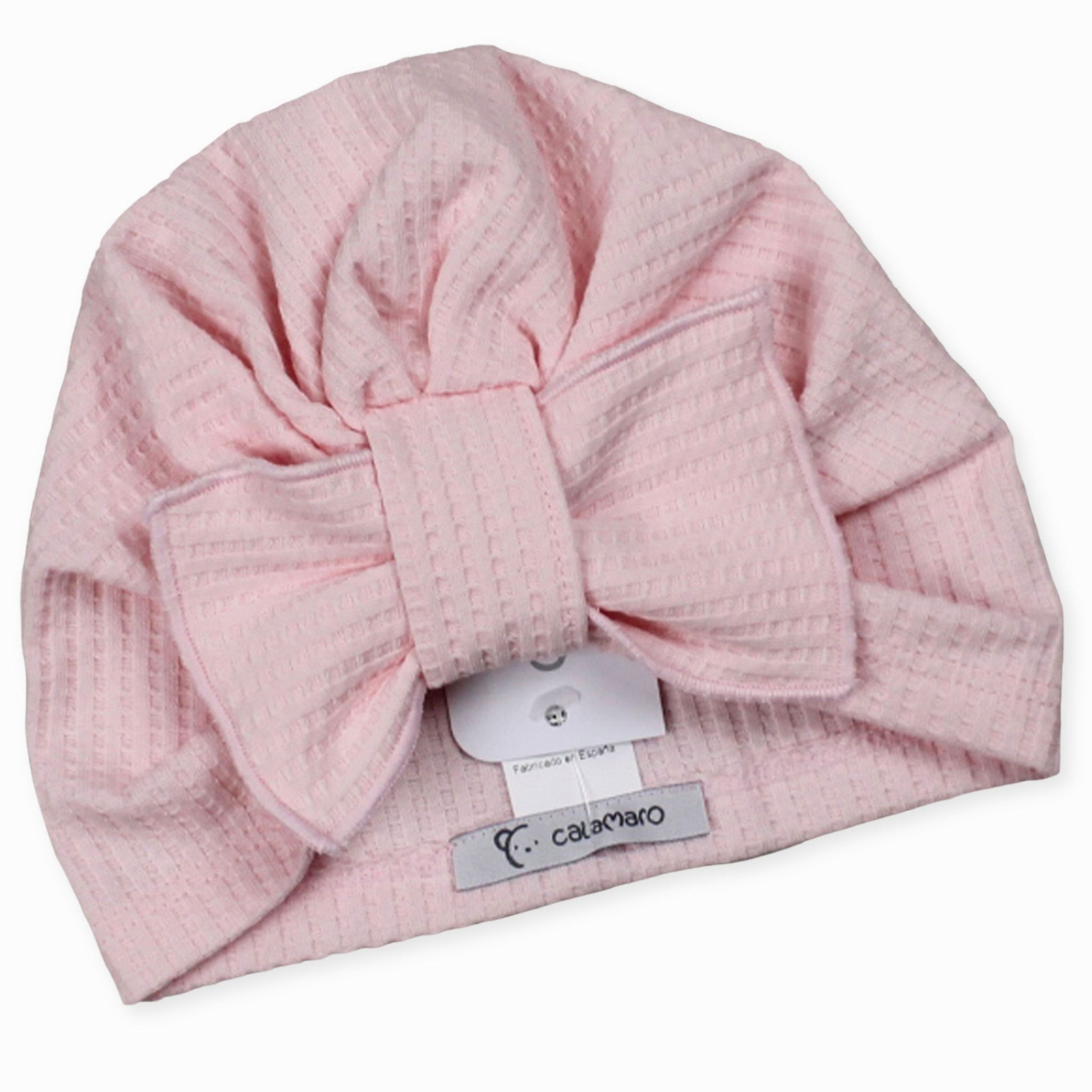 baby girls pink turban hat